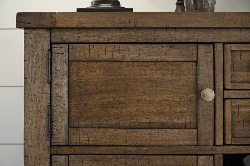 Moriville Grayish Brown Dining Server - Gate FurnitureCabinet
