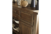 Moriville Grayish Brown Dining Server - Gate FurnitureCabinet