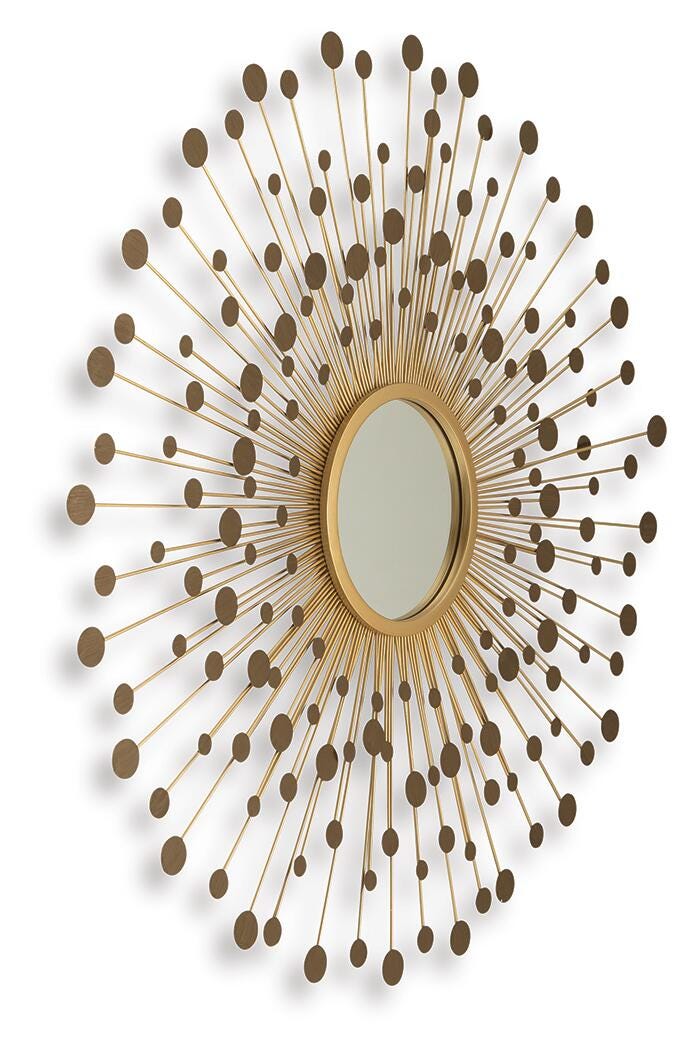 Morwenna Bronze/Gold Finish Accent Mirror - A8010392