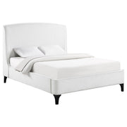Mosby Upholstered Eastern King Wingback Bed Snow - 306020KE