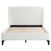 Mosby Upholstered Queen Wingback Bed Snow - 306020Q