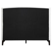 Mosby Upholstered Queen Wingback Bed Snow - 306020Q