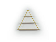 Moset Triangle Shelf in Walnut-Chrome - 760-MOS-MT191001