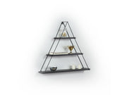 Moset Triangle Shelf in Walnut-Chrome - 760-MOS-MT191001
