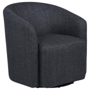 Mossbrook Fabric Upholstered Swivel Accent Chair Anthracite - 903223