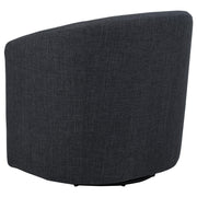 Mossbrook Fabric Upholstered Swivel Accent Chair Anthracite - 903223
