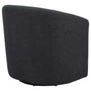 Mossbrook Fabric Upholstered Swivel Accent Chair Anthracite - 903223