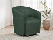 Mossbrook Fabric Upholstered Swivel Accent Chair Green - 903222