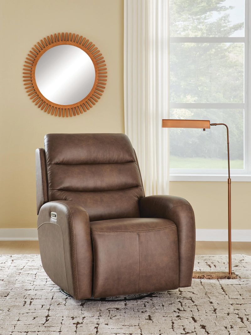 Motion-Max Saddle Swivel Glider Power Recliner - PCU1550195