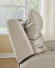 Motion-Max Stonewash Swivel Glider Power Recliner - PCU1550095