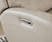 Motion-Max Stonewash Swivel Glider Power Recliner - PCU1550095
