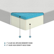 MT-G06F 6" Full Gel-Infused Memory Foam Mattress - MT-G06F