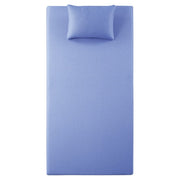 MT-PG07BLT 7" Blue Twin Gel-Infused Memory Foam Mattress and Pillow Set - MT-PG07BLT