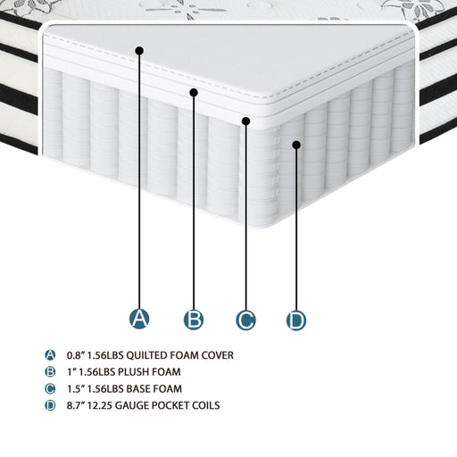 MT-PH12DC 12" Hybrid Mattress Display Cube - MT-PH12DC