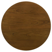 Mueller 48-inch Round Mindi Veneer Dining Table Brown - 193580