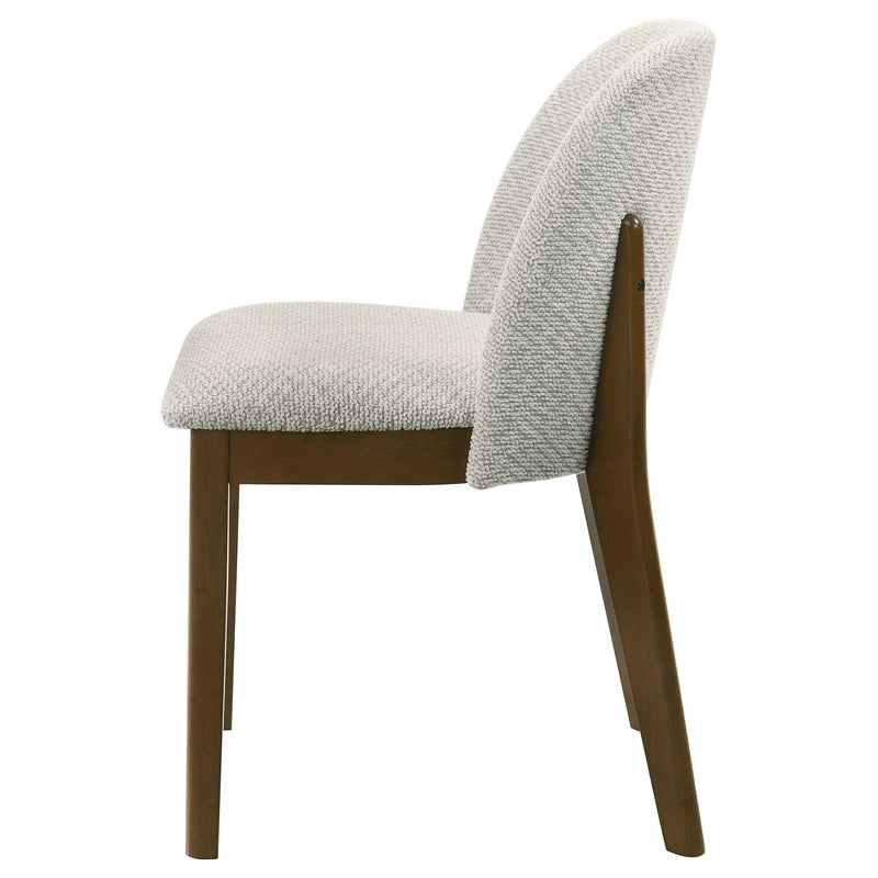 Mueller Upholstered Dining Side Chair Brown and Beige (Set of 2) - 193582