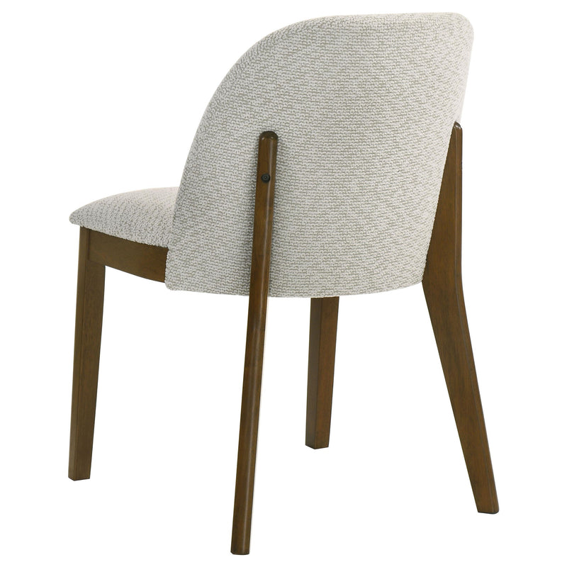 Mueller Upholstered Dining Side Chair Brown and Beige (Set of 2) - 193582