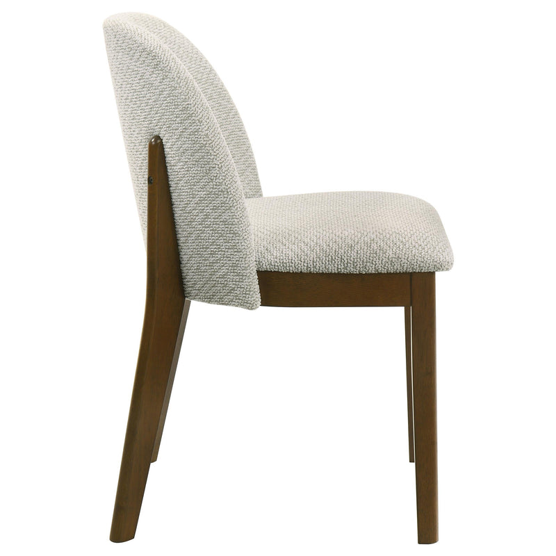Mueller Upholstered Dining Side Chair Brown and Beige (Set of 2) - 193582