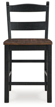 Multi Valebeck Counter Height Dining Table and 4 Barstools with Storage - PKG016052