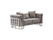 Munich 3-pieces (Sofa & Loveseat & Chair) Livingroom Set Grey in Grey - 101-MUN-TRK375-321