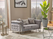 Munich 3-pieces (Sofa & Loveseat & Chair) Livingroom Set Grey in Grey - 101-MUN-TRK375-321