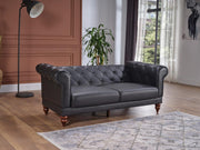 Muse Sleeper (Muse Grey Pu) Living Room Set - Gate FurnitureLiving Room Set
