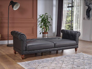 Muse Sleeper (Muse Grey Pu) Living Room Set - Gate FurnitureLiving Room Set