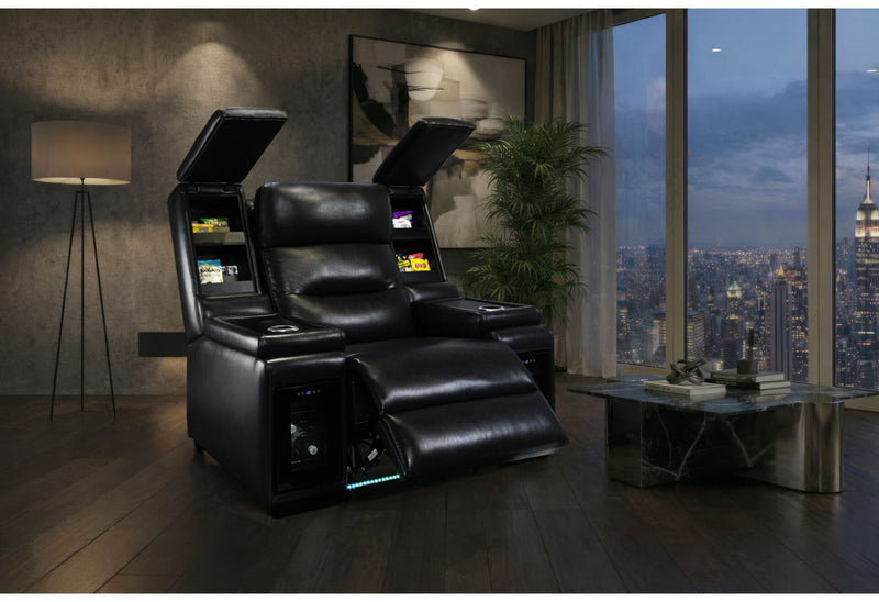 Mvp Blanche Black Power Recliner With Power Headrest - MVP-BLANCHE BLK-P2 R