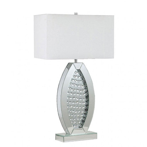Myda Silver/White Table Lamp - L74001