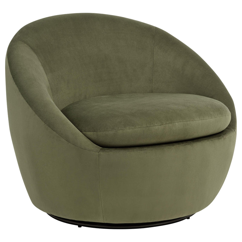 Myernick Velvet Upholstered Swivel Accent Chair Olive - 903229