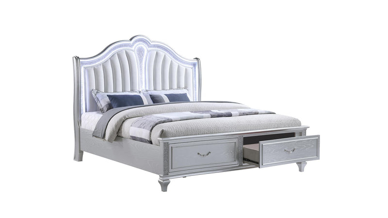 Mystic King Bed Silver - Mystic King Bed Silver