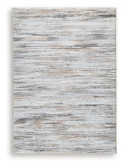 Nace Gray/Brown/White 5' x 7' Memory Foam Area Rug - R407472