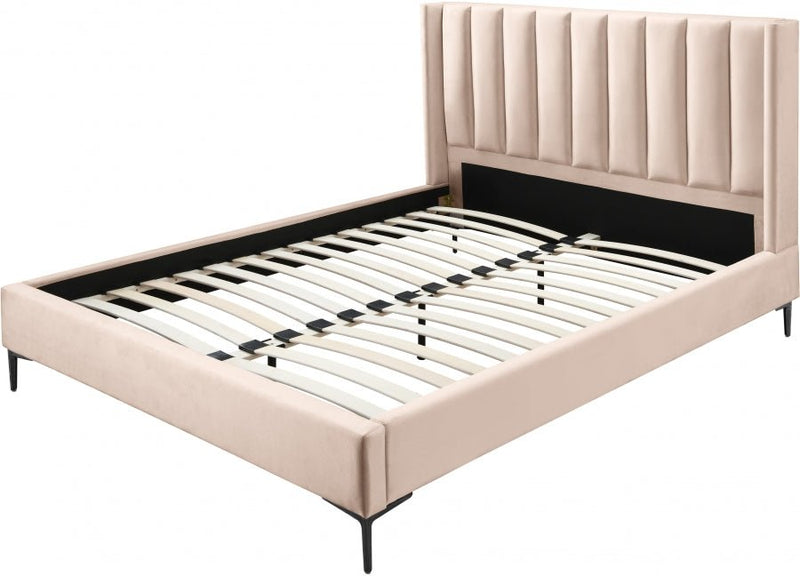 Nadia Velvet Full Bed Pink - NadiaPink-F