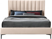 Nadia Velvet King Bed Pink - Gate FurnitureKing Bed