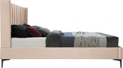 Nadia Velvet Queen Bed Pink - Gate FurnitureQueen Bed