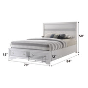 Naima EK Bed W/Storage - 25767EK