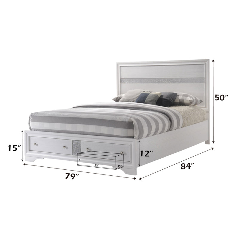 Naima EK Bed W/Storage - 25767EK
