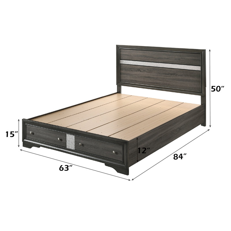 Naima Queen Bed W/Storage - 25970Q