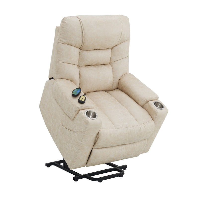 Nairi Power Recliner w/Lift, Heating & Massage - LV02995A