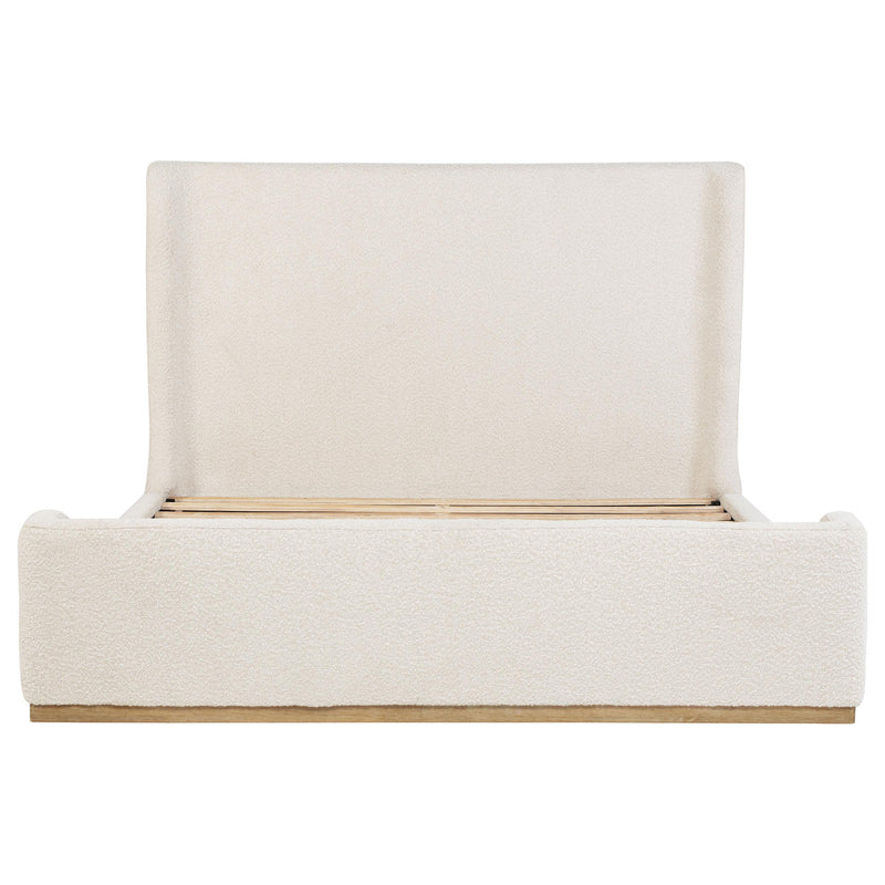 Nala Eastern King Bouclé Upholstered Platform Bed Cream - 302046KE