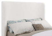 Nala Eastern King Bouclé Upholstered Platform Bed Cream - 302046KE