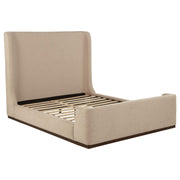 Nala Queen Fabric Upholstered Platform Bed Tan - 315978Q