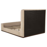 Nala Queen Fabric Upholstered Platform Bed Tan - 315978Q