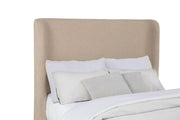Nala Queen Fabric Upholstered Platform Bed Tan - 315978Q