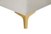 Naomi 58" Velvet Upholstered Loveseat in Cream - 633Cream-L
