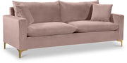 Naomi 81.5" Velvet Upholstered Sofa in Pink - 633Pink-S