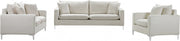 Naomi Velvet Upholstered Chair in Cream - 633Cream-C