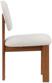 Napa Boucle Fabric Upholstered Dining Chair in Cream, Set of 2 - 489Cream-C