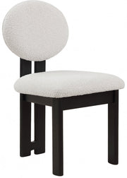 Napa Boucle Fabric Upholstered Dining Chair in Cream, Set of 2 - 490Cream-C