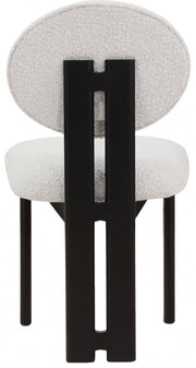Napa Boucle Fabric Upholstered Dining Chair in Cream, Set of 2 - 490Cream-C